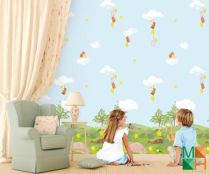 Các mẫu giấy dán tường phòng ngủ trẻ em đẹp